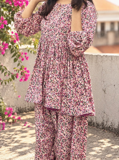Floral Bloom – Linen 2-Piece Suit 🌸
