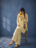 NOOR - Butter Yellow Embroidered Co-Ord Set | AKS Pakistan