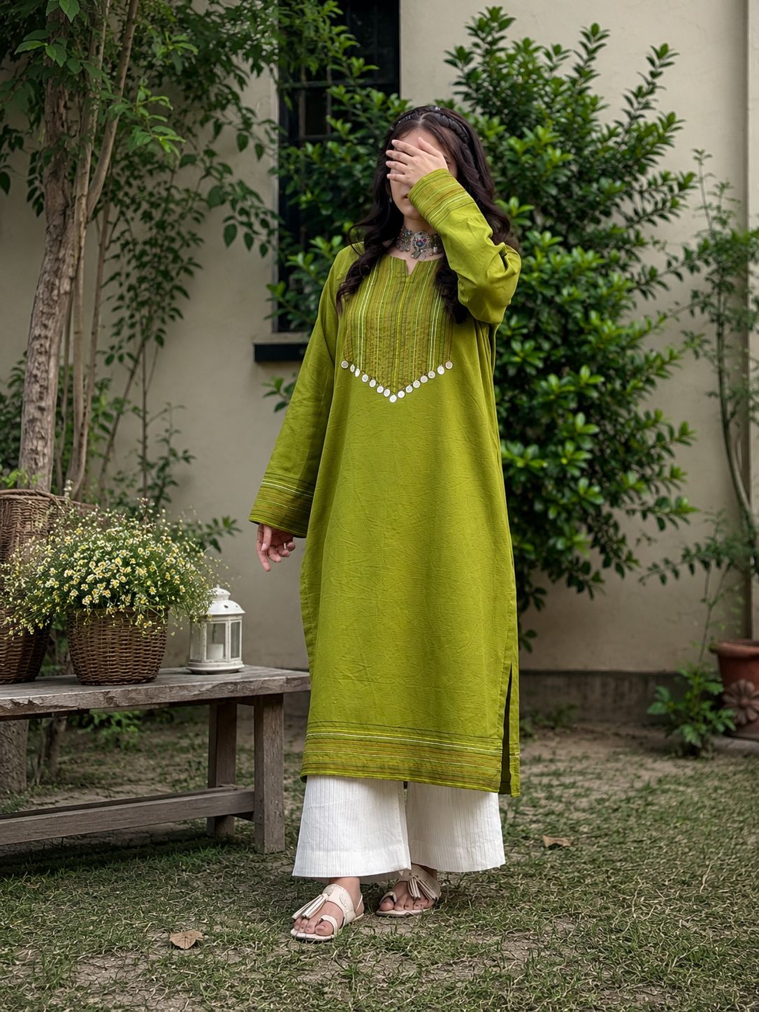 ZAYTOON 2 Piece Stitched Lawn Suit