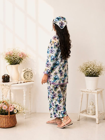LILAC BLOOM 2 Piece Stitched Co-Ord Set