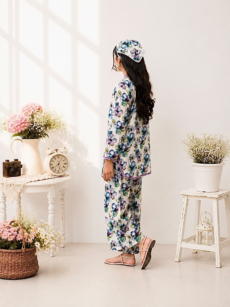 LILAC BLOOM 2 Piece Stitched Co-Ord Set