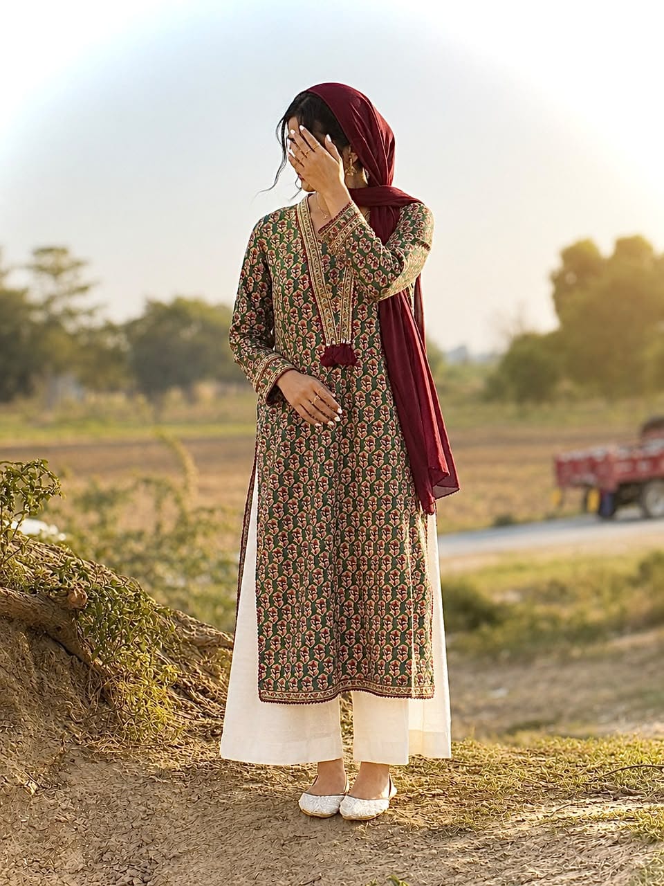 MEHRAB 2 Piece Stitched Lawn Suit