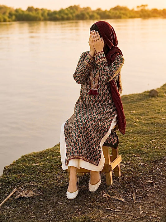 MEHRAB 2 Piece Stitched Lawn Suit
