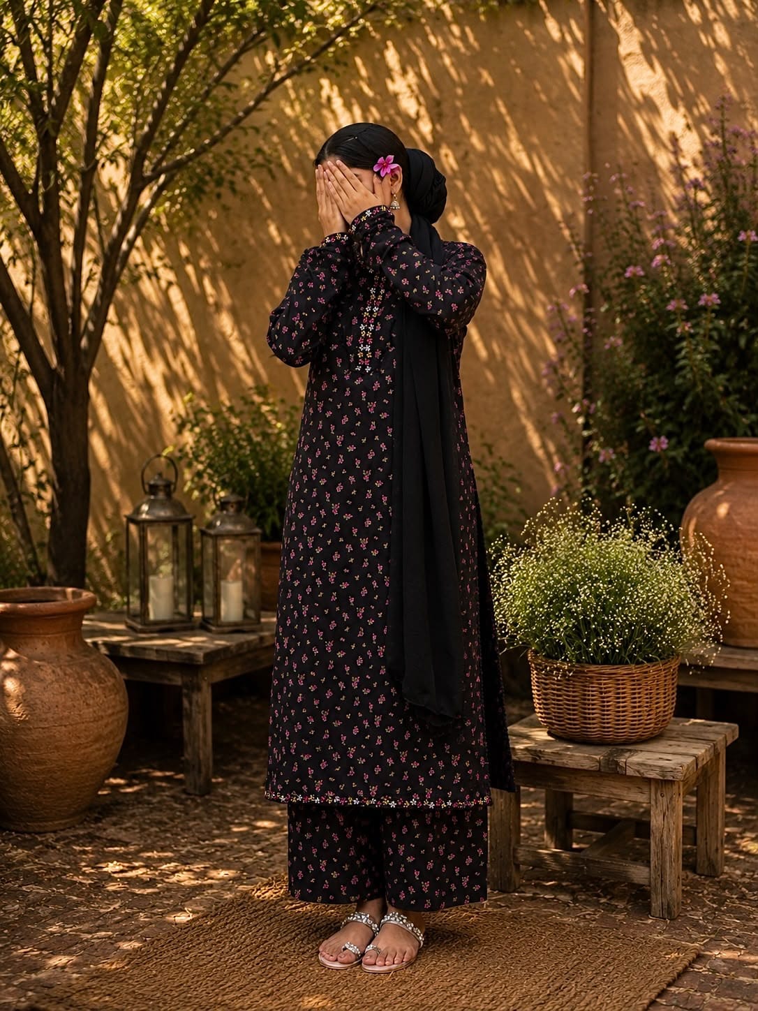 NOIR PETAL 2 Piece Stitched Lawn Suit