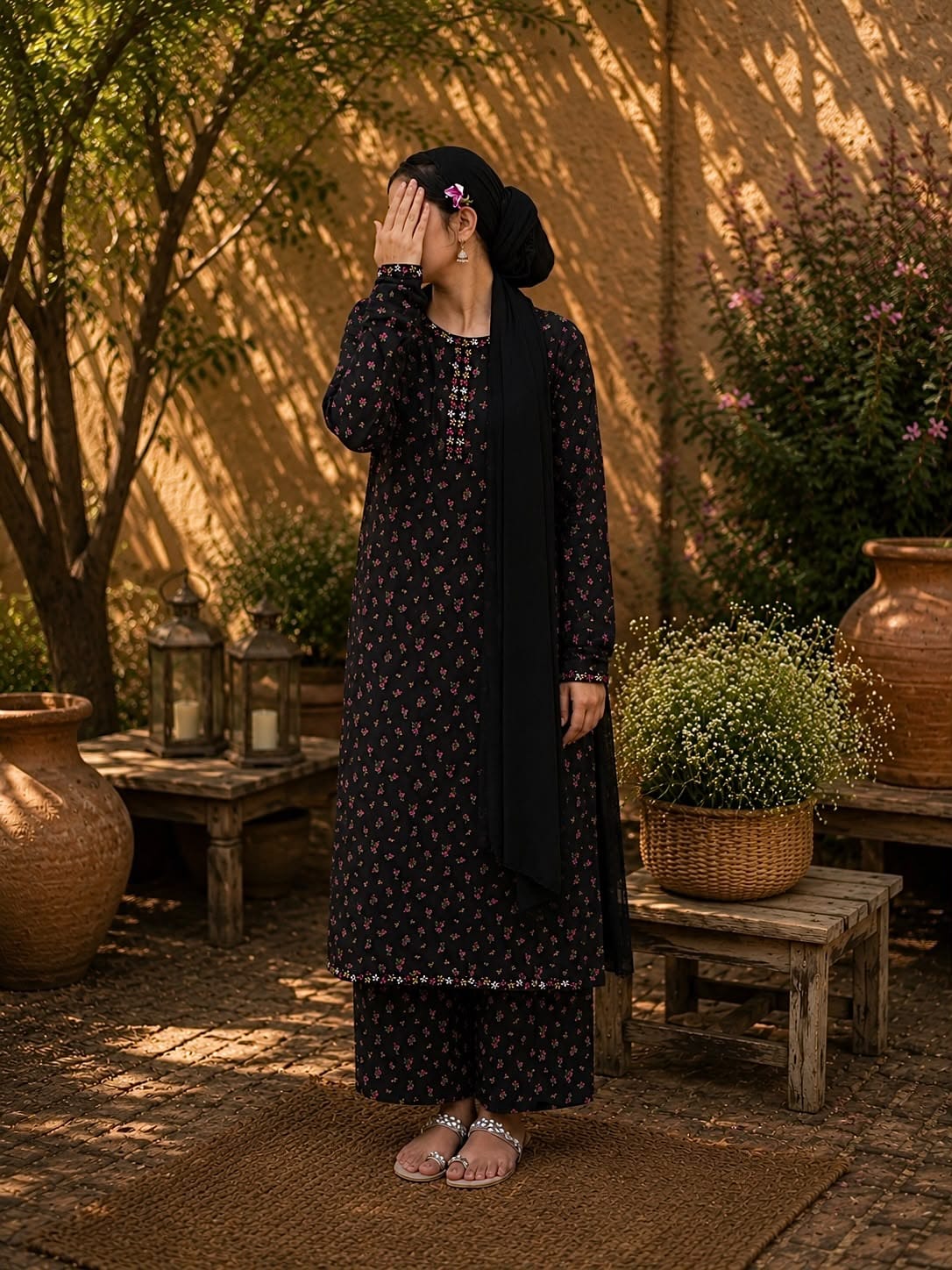 NOIR PETAL 2 Piece Stitched Lawn Suit