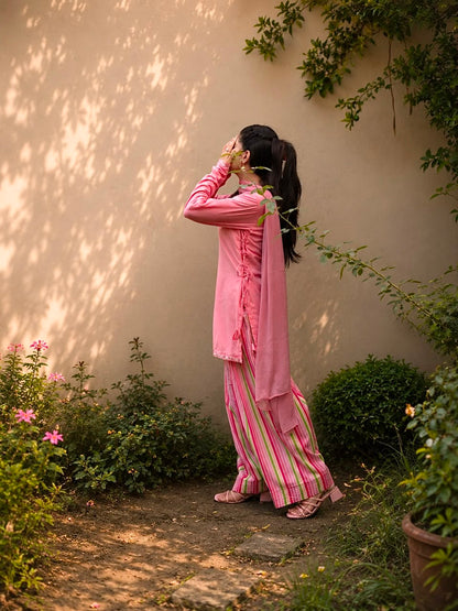 ROSE BLOOM 2 Piece Stitched Suit